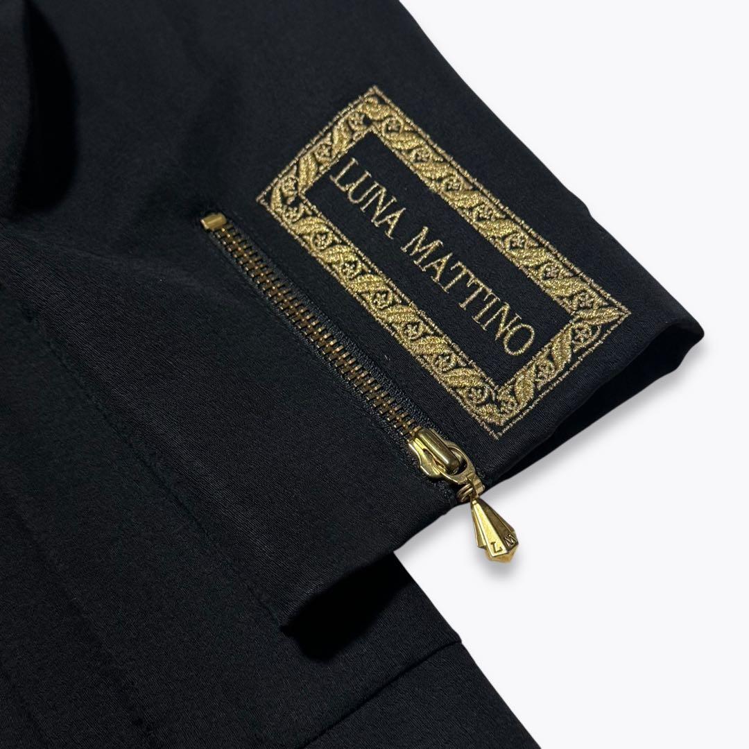 ルナマティーノ ジップジャケット 金刺繍 L ブラック③ - メルカリ