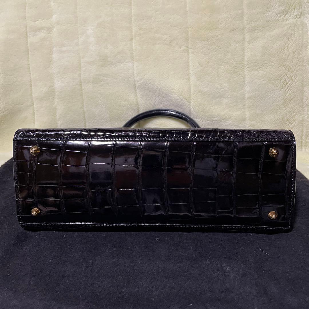 JARDIN DES SACS 最高級クロコダイル ハンドバッグ イタリア製 - メルカリ