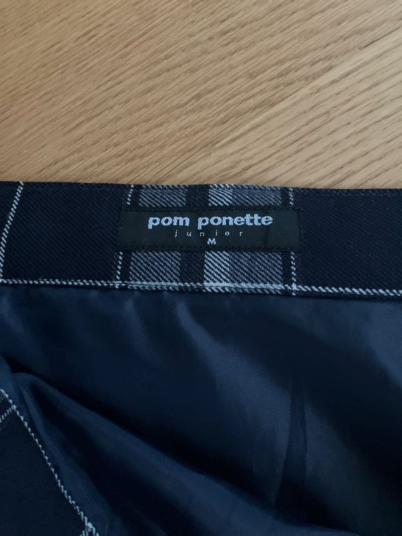 ポンポネットジュニア M150 ウール100% 卒業式スーツ カーディガン付き