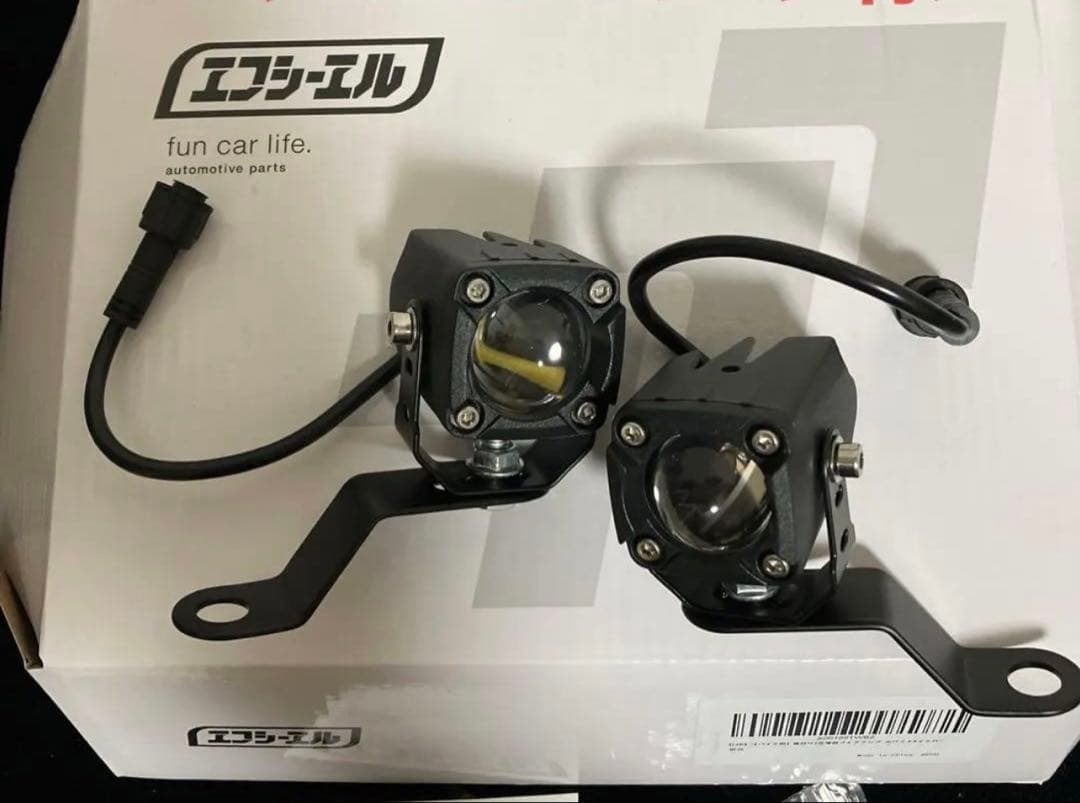 jboy様分専用　フォグランプ　バイク用フォグランプ FCLバイカラー新品未使用 fcl. バイク用 LED フォグランプ 2色切り替え ホワイト イエロー 12V