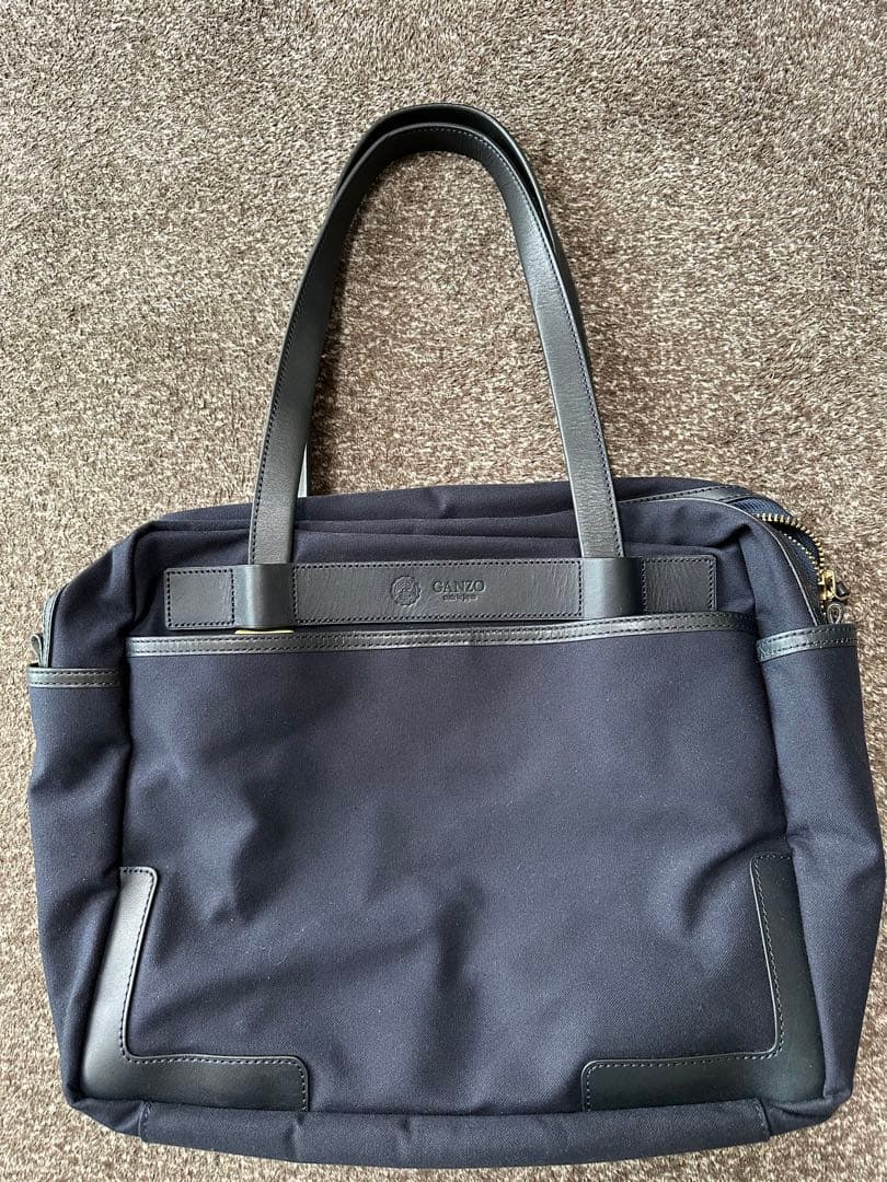 ガンゾ CB-1(シービーワン) スクエアボストンネイビー - メルカリ