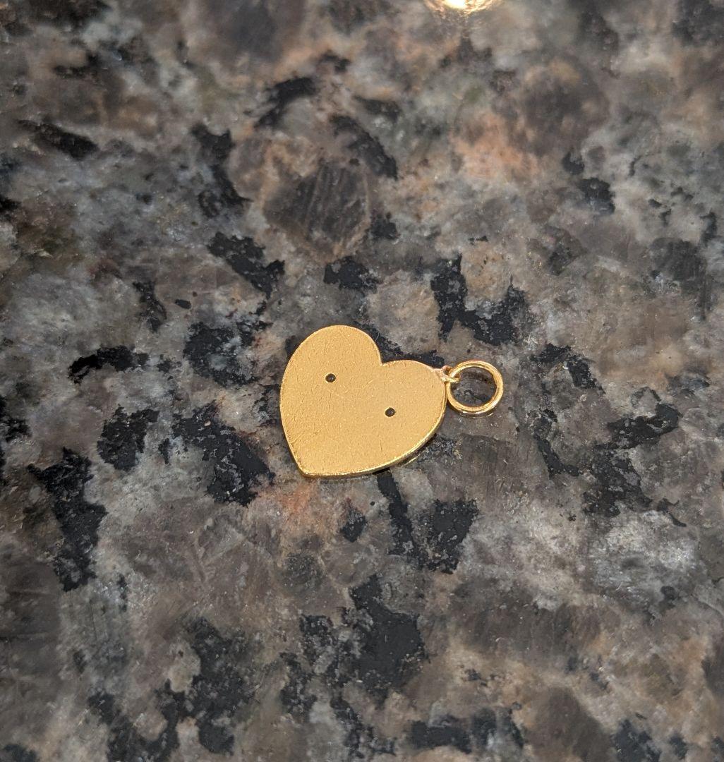 MHT マリーエレーヌドゥタイヤック 22kダイヤモンド ♡チャーム 大