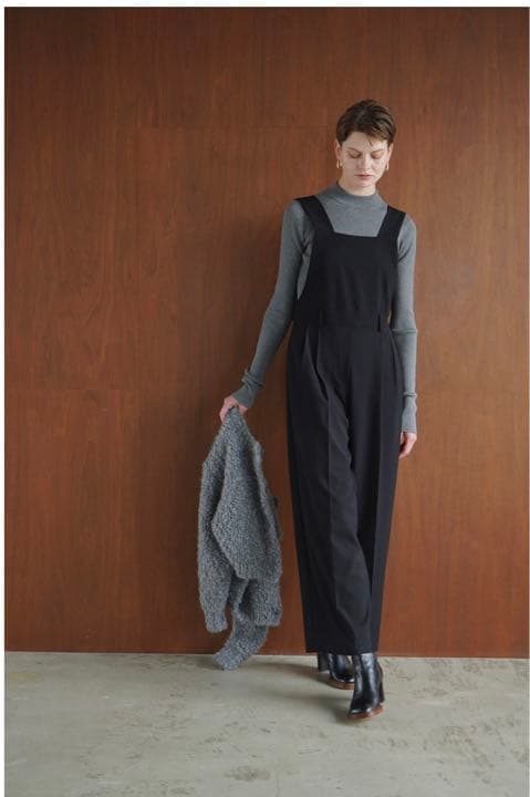 サロペット・オーバーオール・オールインワン CLANE BACK RIBBON SUSPENDER SALOPETTE CLANE（クラネ）の「CLANE/クラネ/BACK RIBBON SUSPENDER SALOPETTE