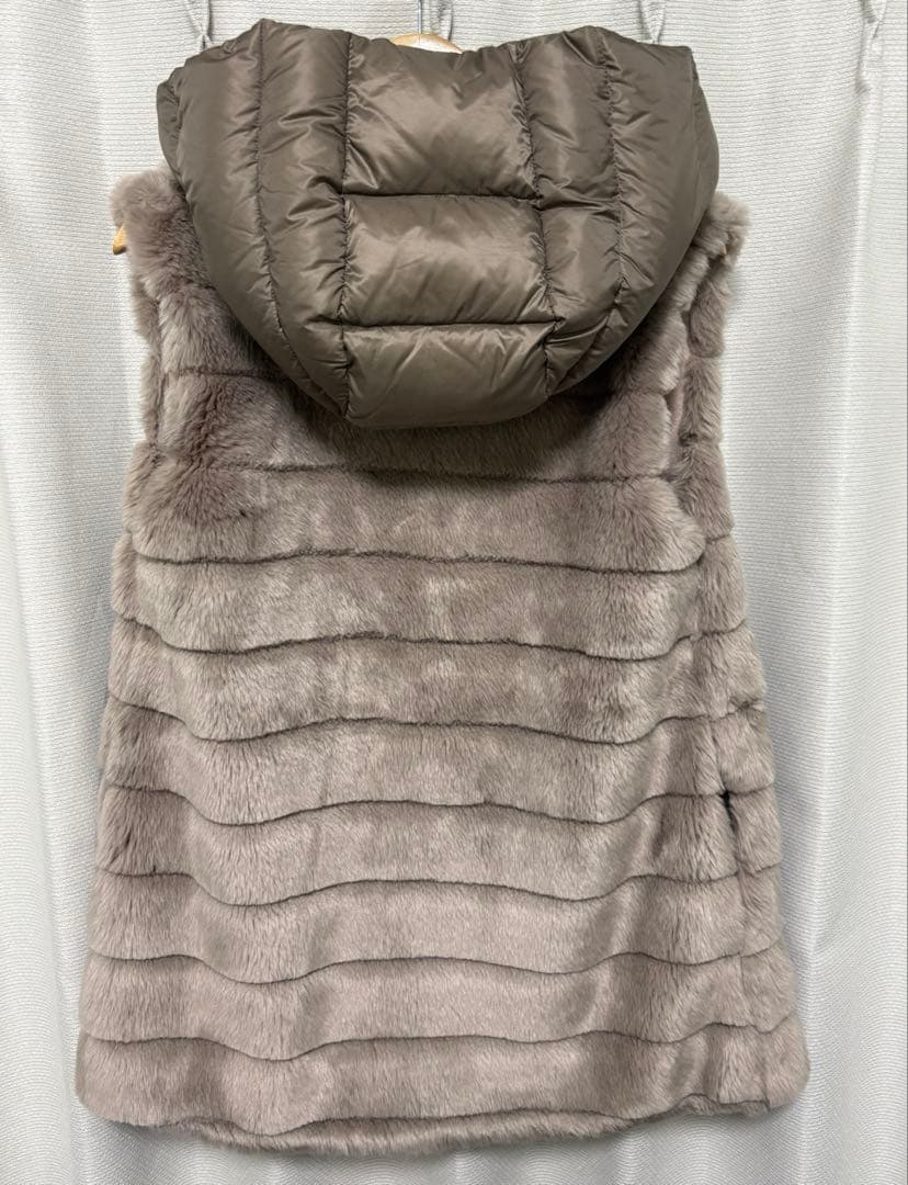 美品】MOORER社 JAY MAYEN ふわふわエコファー ダウンベスト - メルカリ