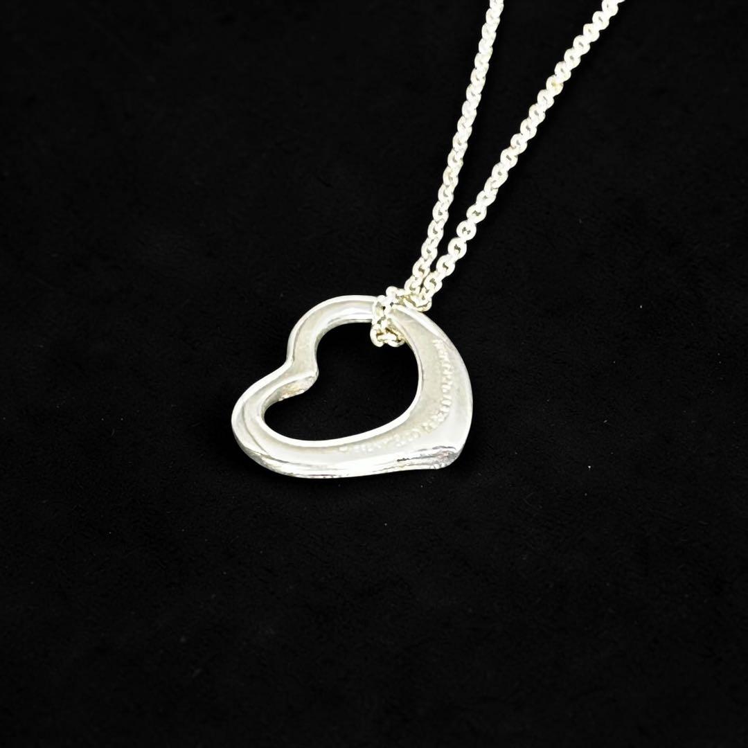 美品☆】ティファニー ネックレス オープンハート シルバー 925 - メルカリ