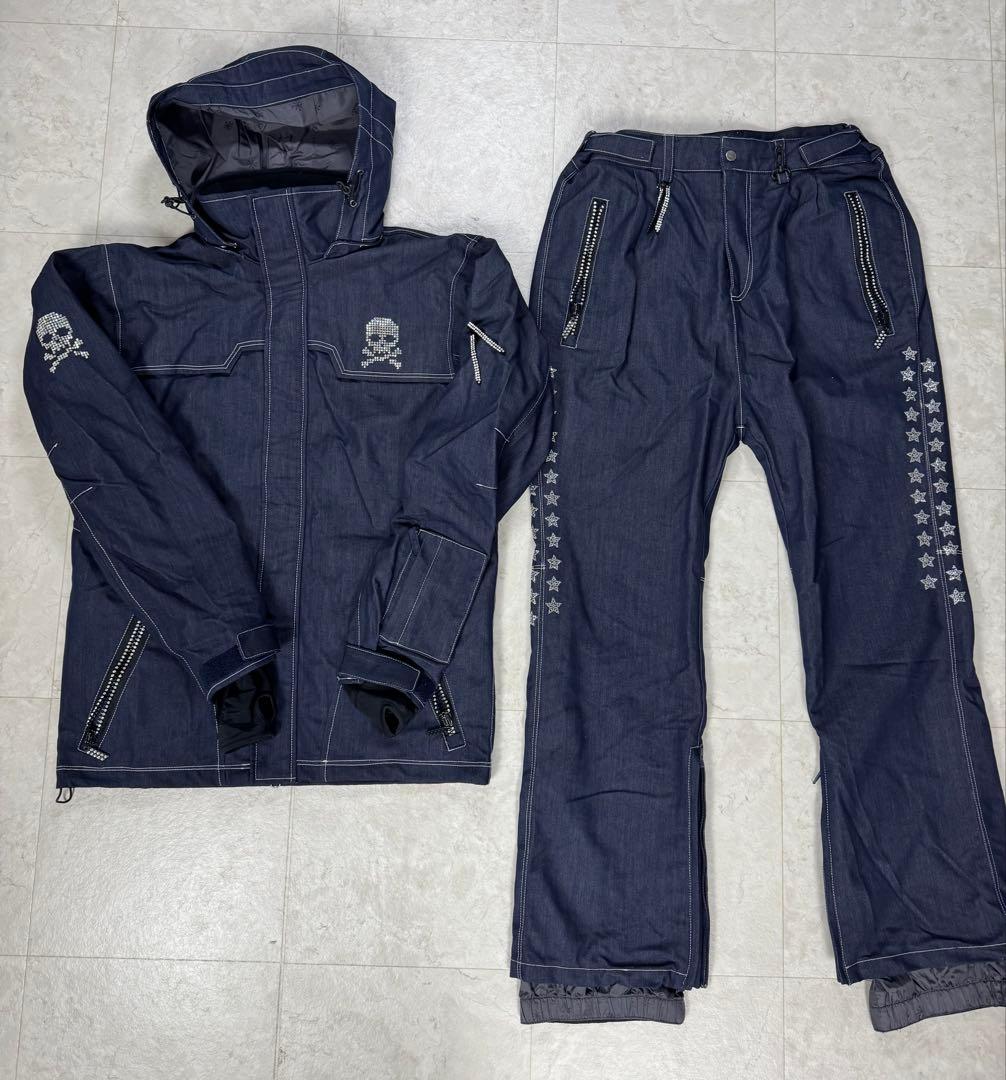 ZEXスワロフスキー】⭐️激レア 上衣M・下L スノーボードウェアセット