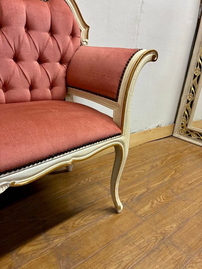 ラブラブ様専用☆管385☆イタリア製☆ロココ調☆姫系☆カウチ