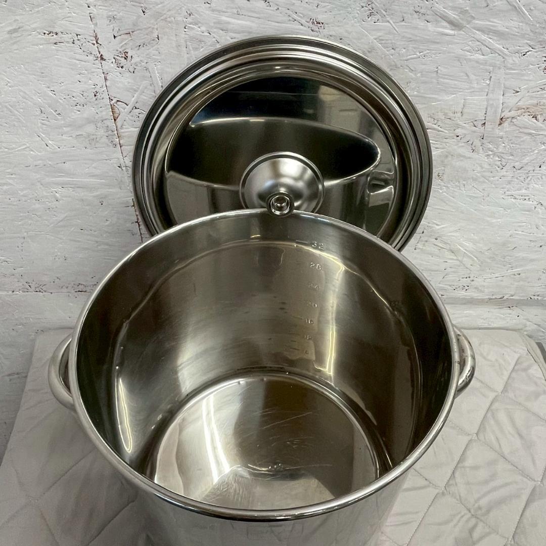 EBM】 ステンレス製 寸胴鍋 両手鍋 ステンレス鍋 厨房 A0482