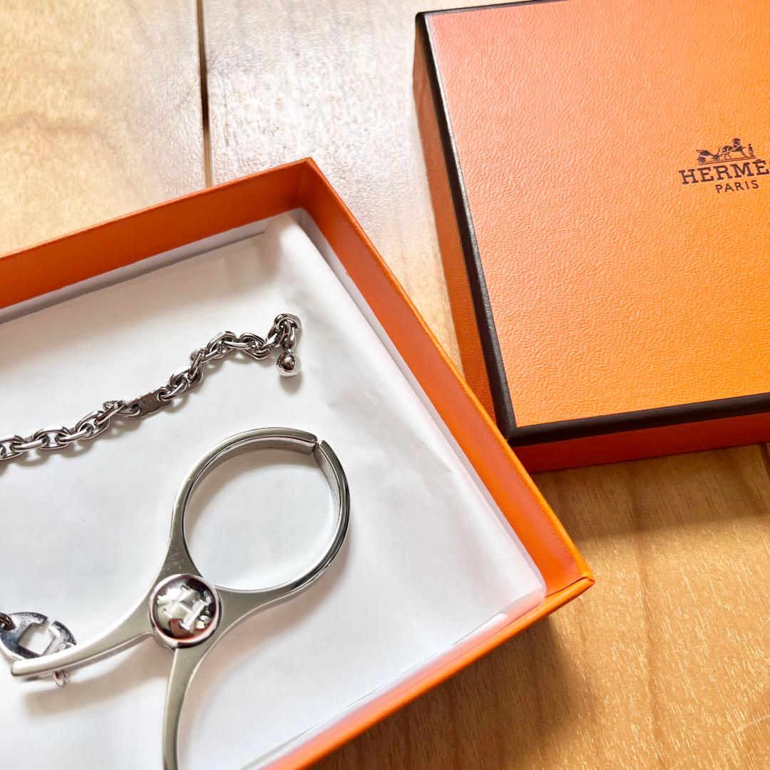 新品未使用】HERMESエルメス グローブホルダークリップ シルバーチャーム