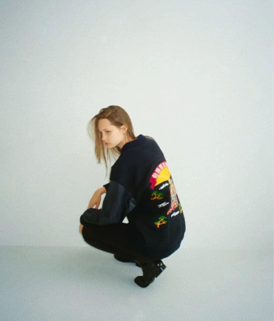 foufou 飴踊服狂楽園 スカジャン 巳 ≪通常販売≫“ 飴踊服 狂楽園 ” STADIUM JUMPER『巳』 – THE MUSEUM foufou