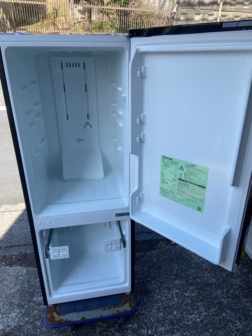 T398 TOSHIBA 2021年製 153L 冷蔵庫 ブラック - メルカリ