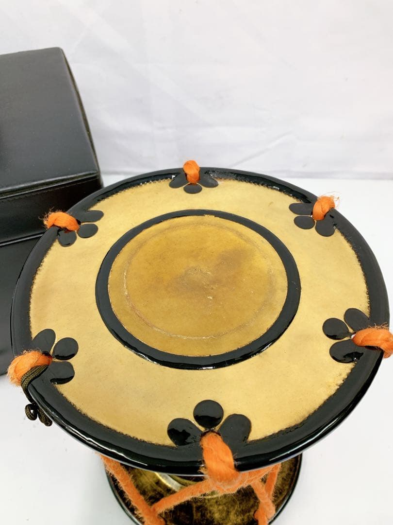 5SAM41 ☆時代物☆ 鼓太鼓 堤太鼓 金蒔絵 和楽器 打楽器 芸者 舞妓