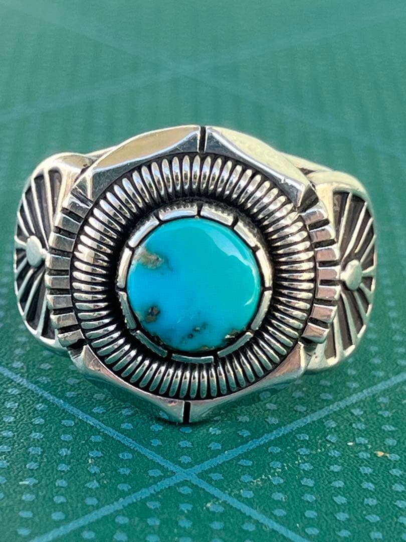 NAVAJO Will Vandever ウィルバンデバー ターコイズ リング Will Vandever ウィルバンデバー ビズビーターコイズ リング ナバホ族