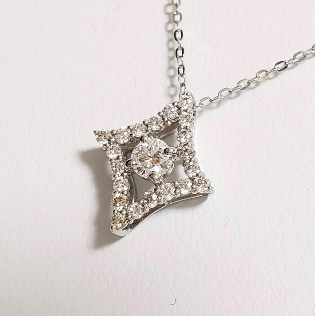 【高級感溢れる新作】新品未使用♡ダイヤプチネックレス（0.21CT)