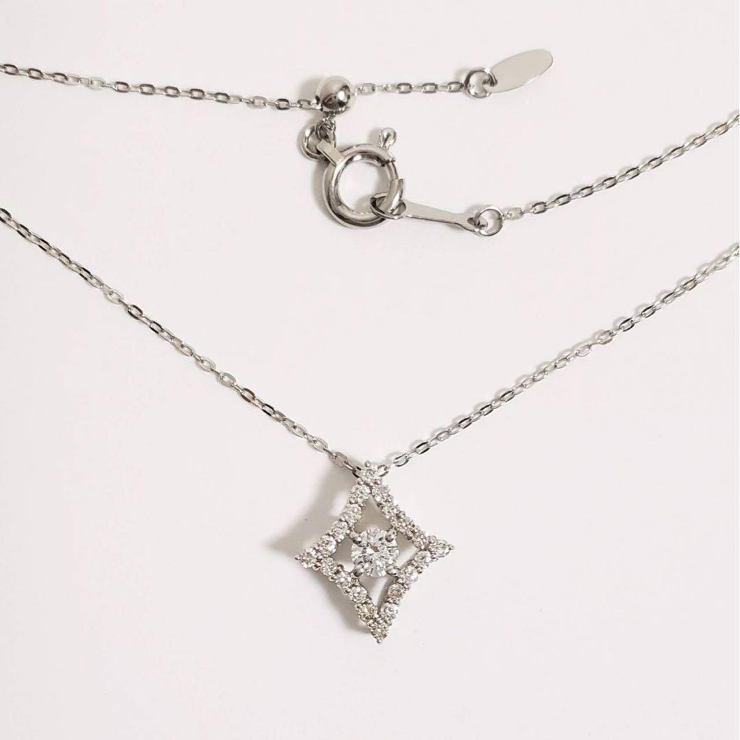 【高級感溢れる新作】新品未使用♡ダイヤプチネックレス（0.21CT)