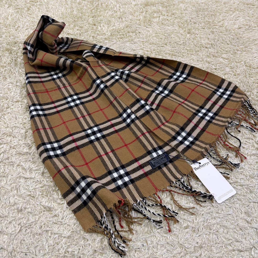 タグ付き新品 バーバリーズ ビンテージ ノバチェック ラム ウール