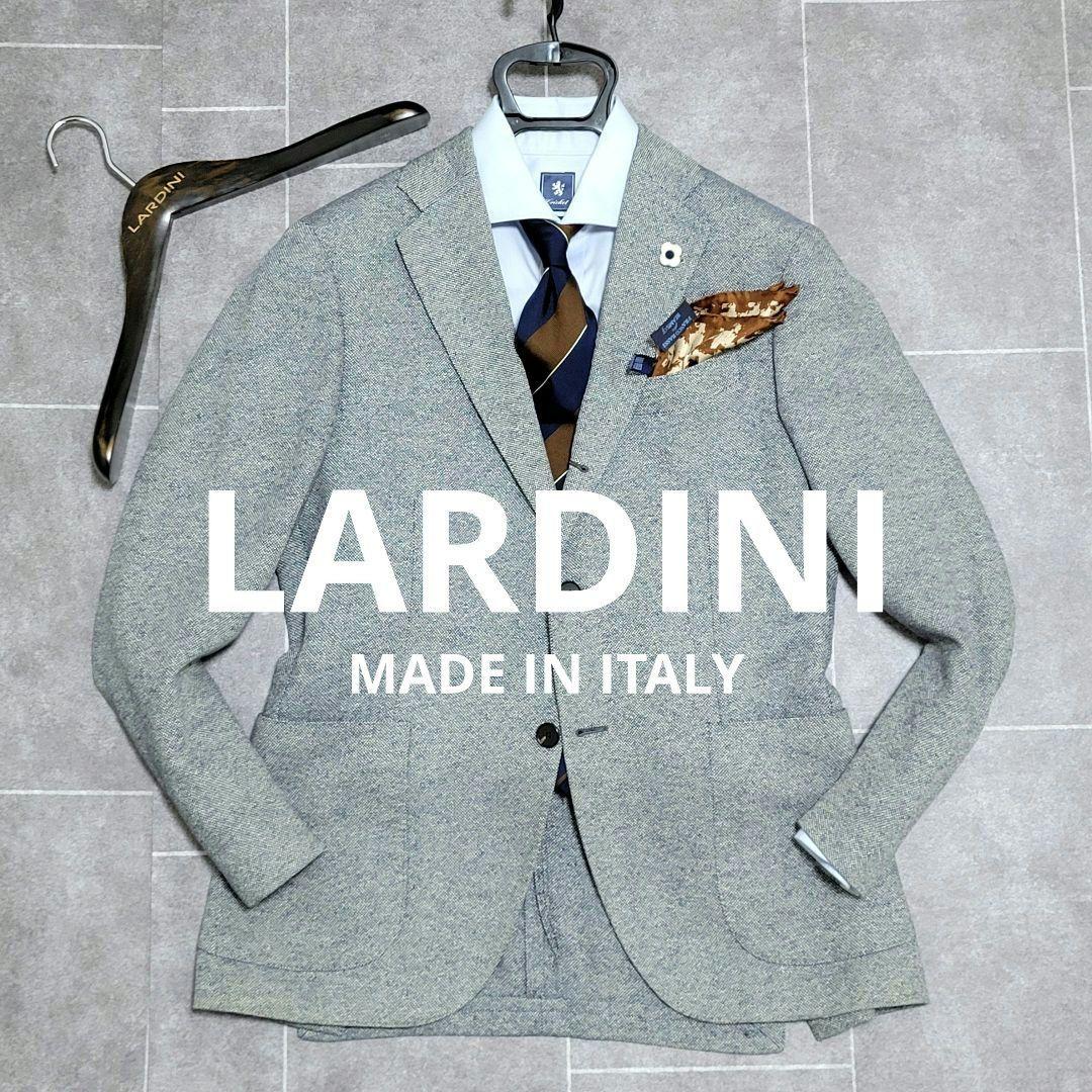 ☆極美品 ラルディーニ 春夏 絹 麻 三者混 テーラードジャケット