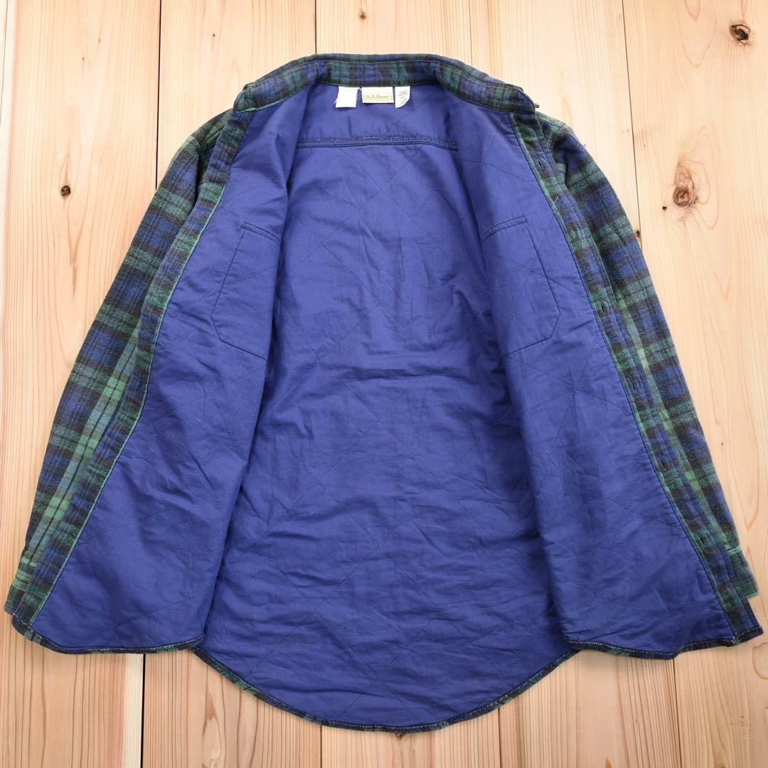 01M614◯ 90s L.L.Bean USA製 フランネル シャツジャケット