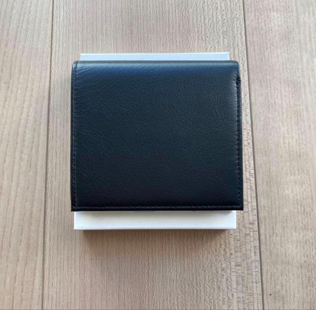 新品】皇居 限定 二つ折り財布 ブラック 黒 東御苑 本革 皇居財布 小銭