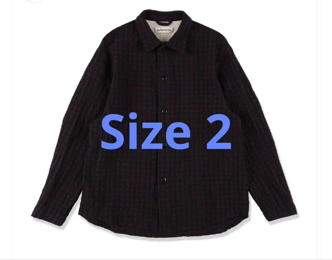 トップス Echeveria Cotton Wool Check Shirt size 2 echeveria Cotton Wool Check Shirt 2 - メルカリ