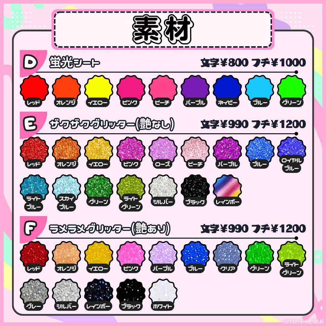 うちわ文字 団扇屋さん オーダー ぷっくり ネームボード 連結パネル