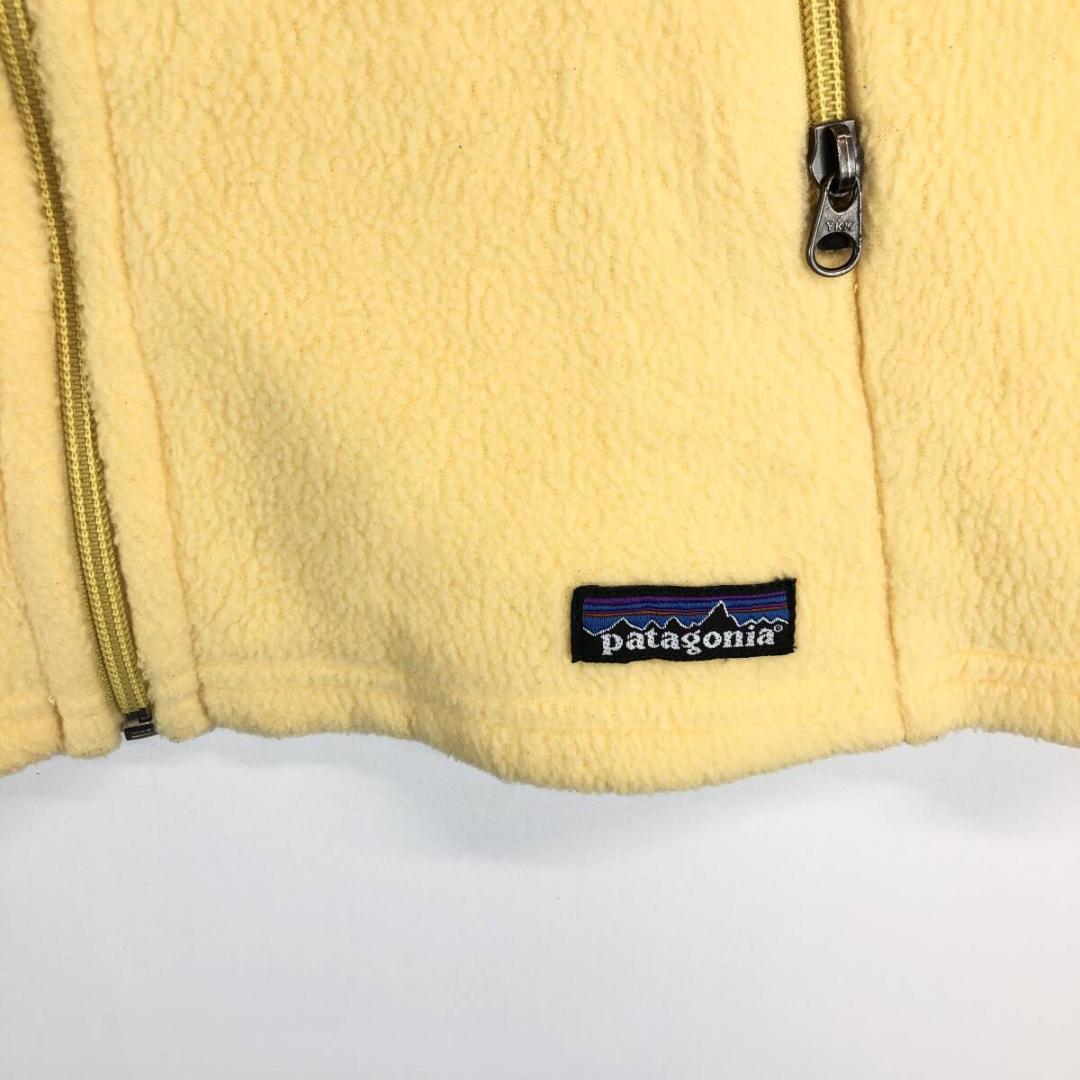 パタゴニア シンチラ フリースベスト 薄いイエロー レディースL