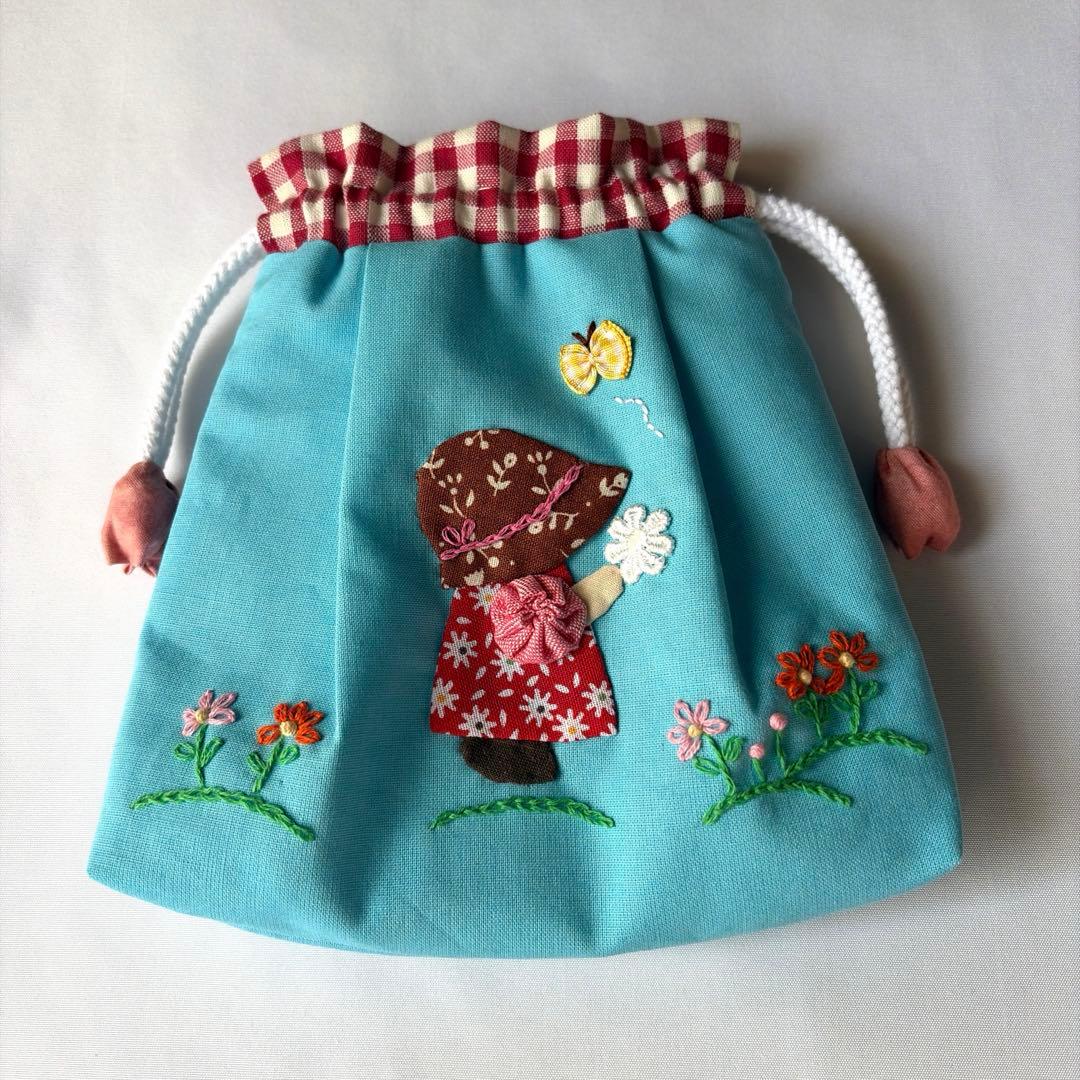 ハンドメイド パッチワーク スーちゃん 巾着 - メルカリ