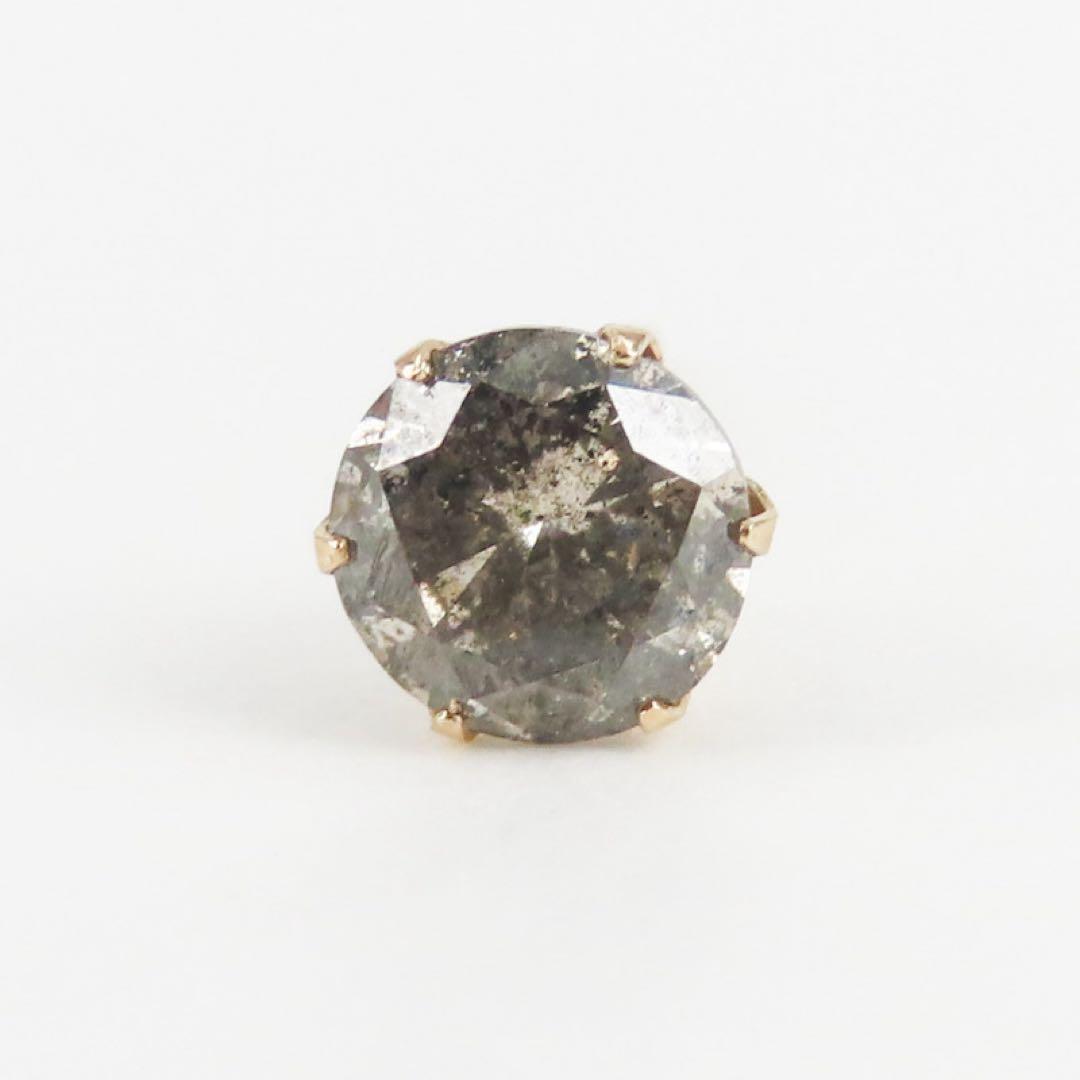 —*.様 K10YG 天然ダイヤモンド 0.55ct 片耳ピアス｜一粒タイプ｜1