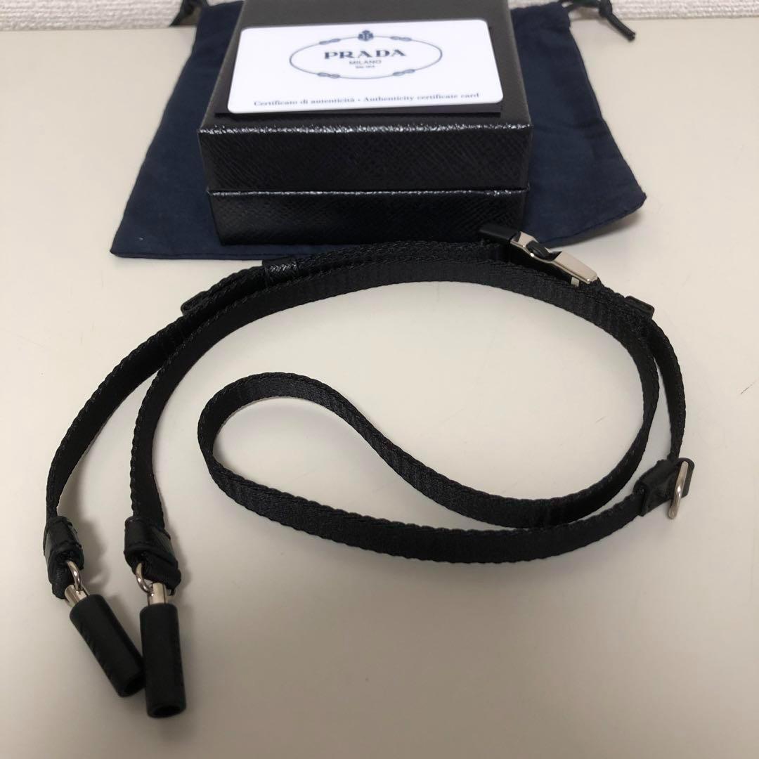 【最終値下】プラダ ナイロン ブラック AirPods キャリーストラップ PRADA（プラダ） Air Pods キャリーストラップ ナイロン ラバー