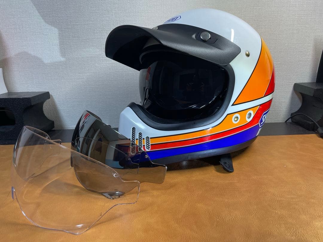 SHOEI ex-zero スモーク　ミラーシールド　純正バイザー　サイズL 楽天市場】ミラーシールドEX-ZERO専用スモークミラー ミラースモーク