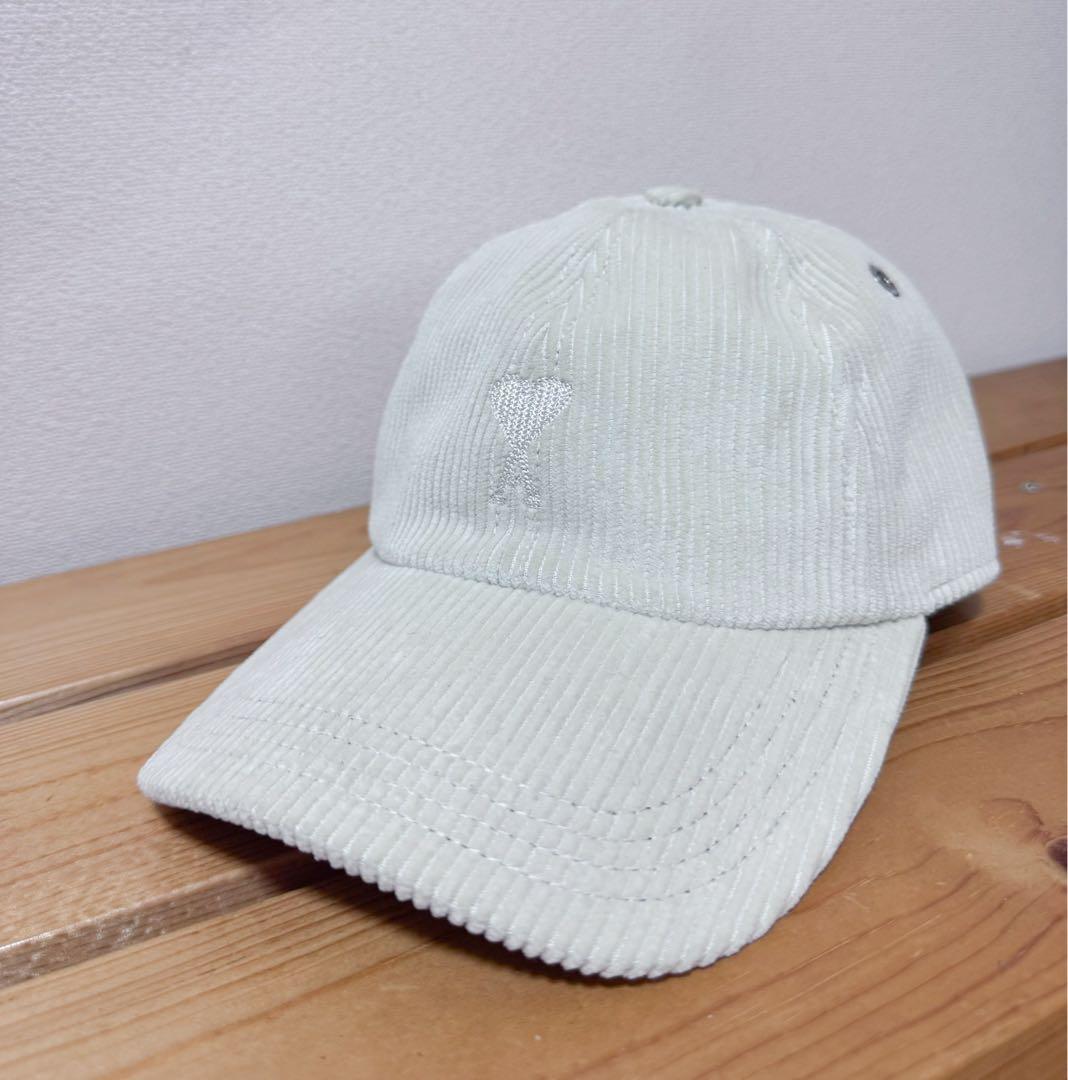AMI PARIS アミ パリス コーデュロイ キャップ 韓国 - メルカリ