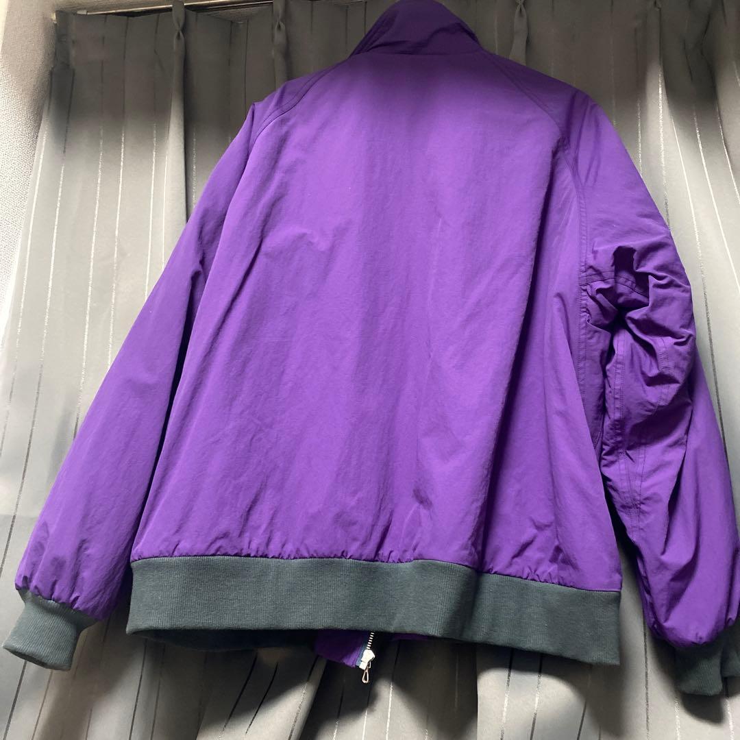 URU NYLON FLEECE ZIP UP BLOUSON PURPLE - メルカリ