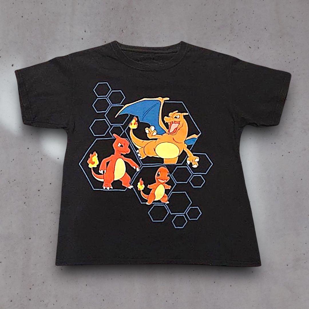 ポケモン Tシャツ 半袖 ヒトカゲ リザードン アニメTシャツ XSサイズ