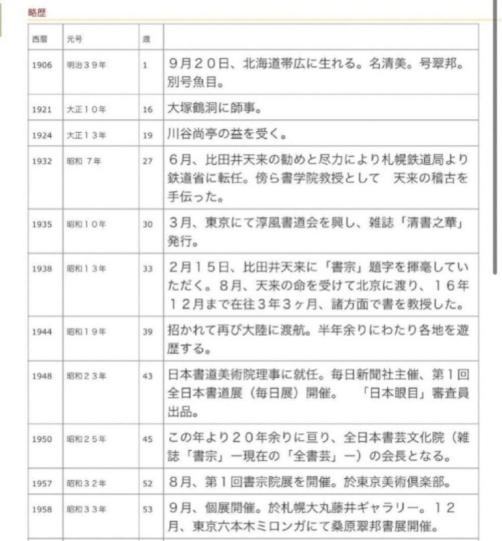 最終価格【希少！一点物！】桑原翠邦 先生 書作品 「松逕」「無為」「大安心」