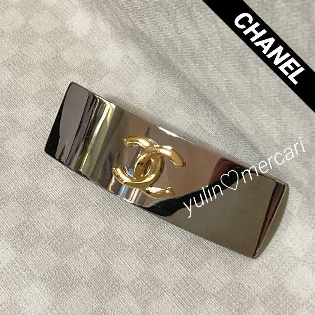 レア♡CHANEL♡ココマークバレッタ(シルバー×ゴールド) - メルカリ