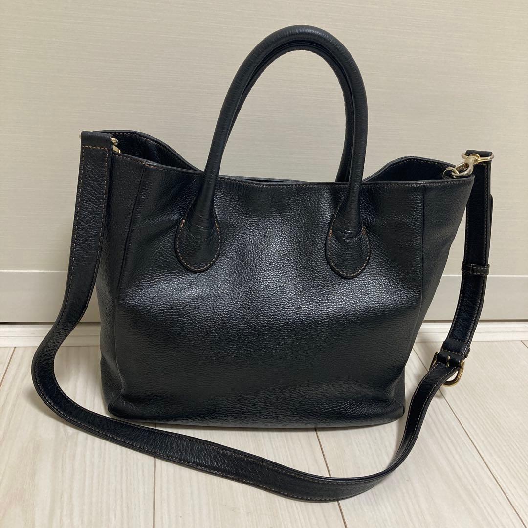 キタムラ2wayレザートートバッグ エンボス - メルカリ