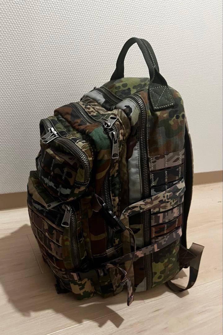 美品】DIESEL ディーゼル リュック カモフラ バックパック 迷彩 A4可