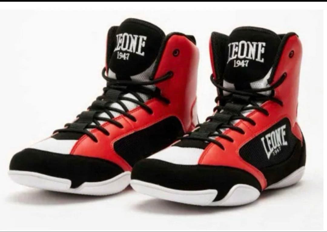 LEONE 1947 ボクシングシューズ レッド/ブラック Boxing shoes Leone 1947 Premium CL110 – Combat Arena