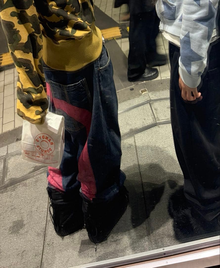 EVISU エビス ビッグカモメ デニム 38×34 ピンク EVISU エビス デニムパンツ ビックカモメ ピンク - メルカリ