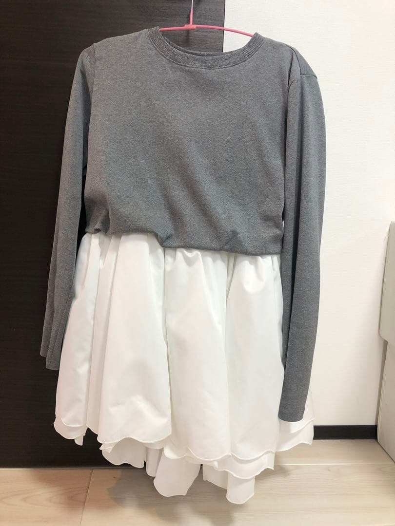 ロージーモンスターダブルスカラップドッキングチュニック白