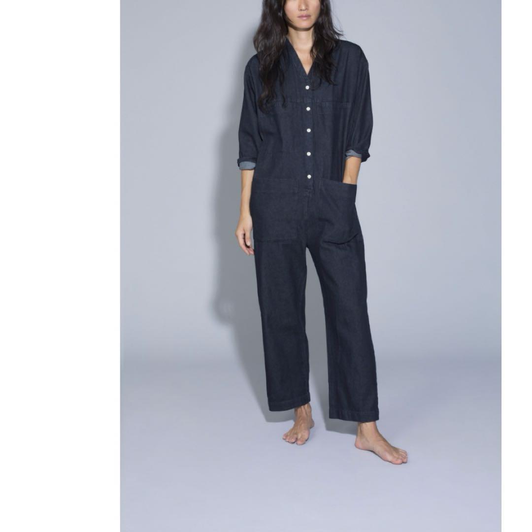 週末限定　美品　irana kohn イラナコーン　タッグカバーオール セール】限定展開 ビッグシルエット コーデュロイ切り替え ダック