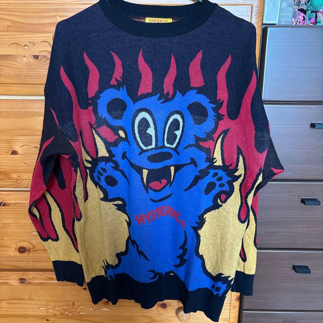 HYSTERIC GLAMOUR FIRE BEARジャカード セーター - メルカリ