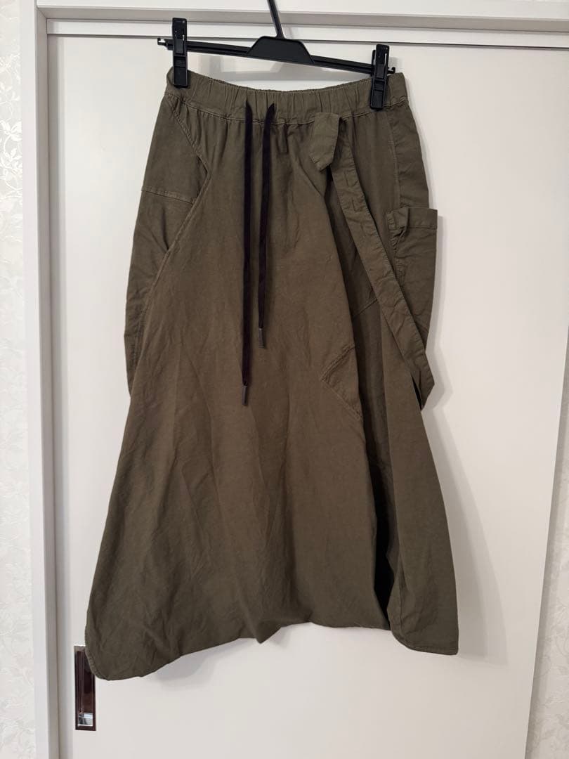 Andrea Ya'aqovサルエルパンツ オリーブ TWワッシャー天竺サルエルパンツ(裏地無し)（タックパンツ）｜KEI