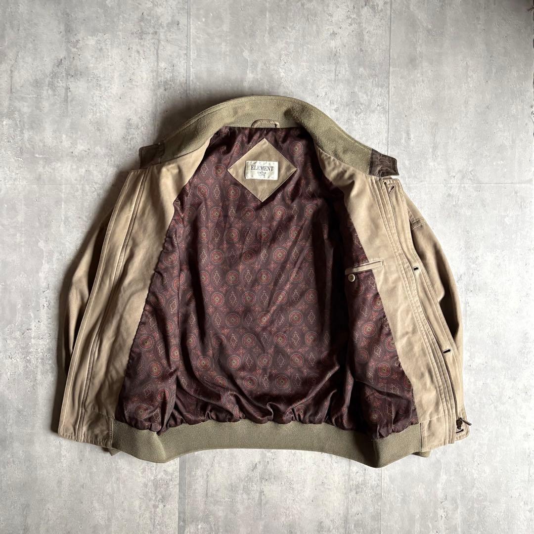 80s vintage】スイングトップ 裏地ペイズリー セパポケ 短丈 古着