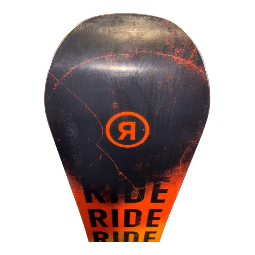 4点セットRIDE スノーボード オレンジ/黒 ブーツ付&ケース付き
