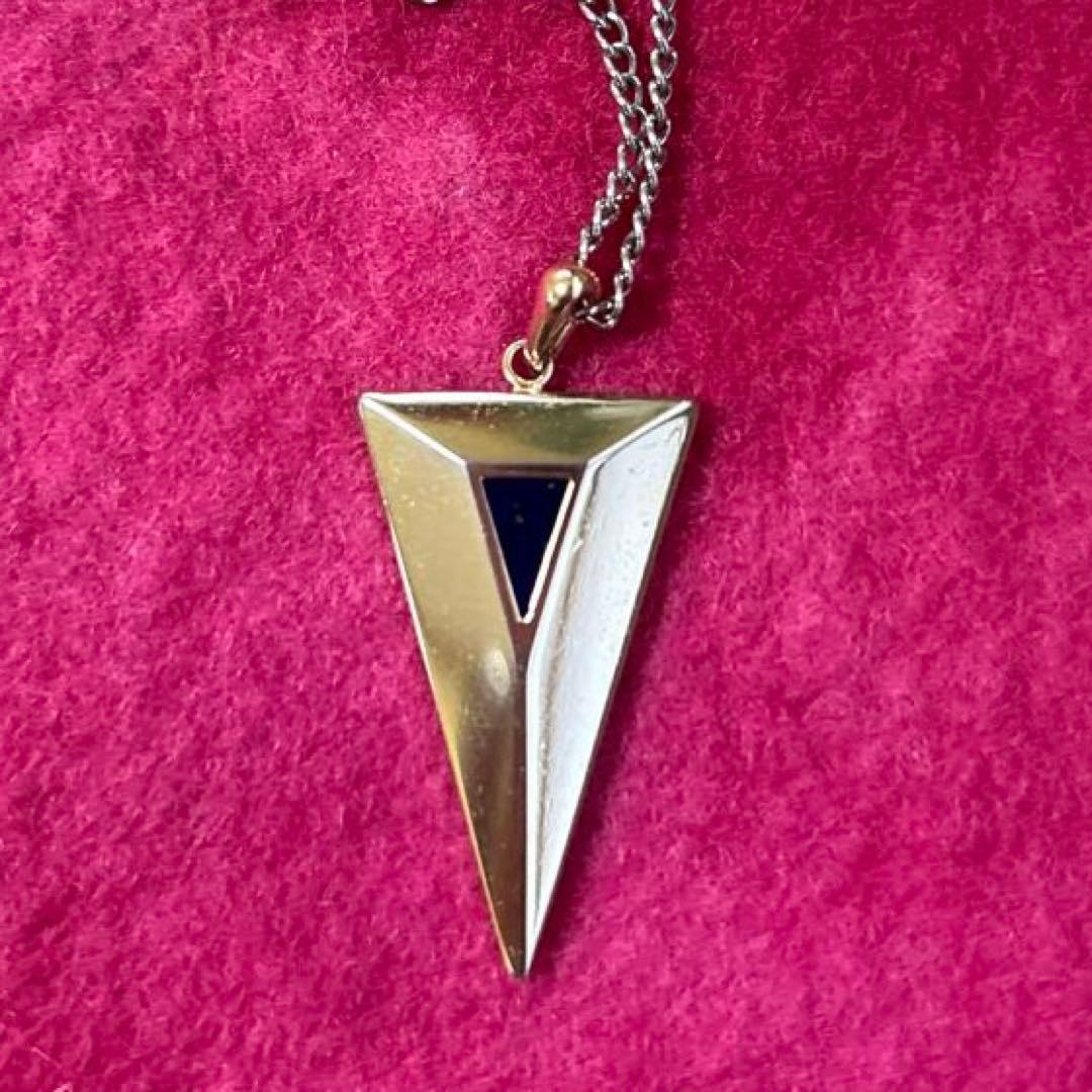 ラピスクラブ ラピスラズリペンダント チェーン付き 昭和 - メルカリ