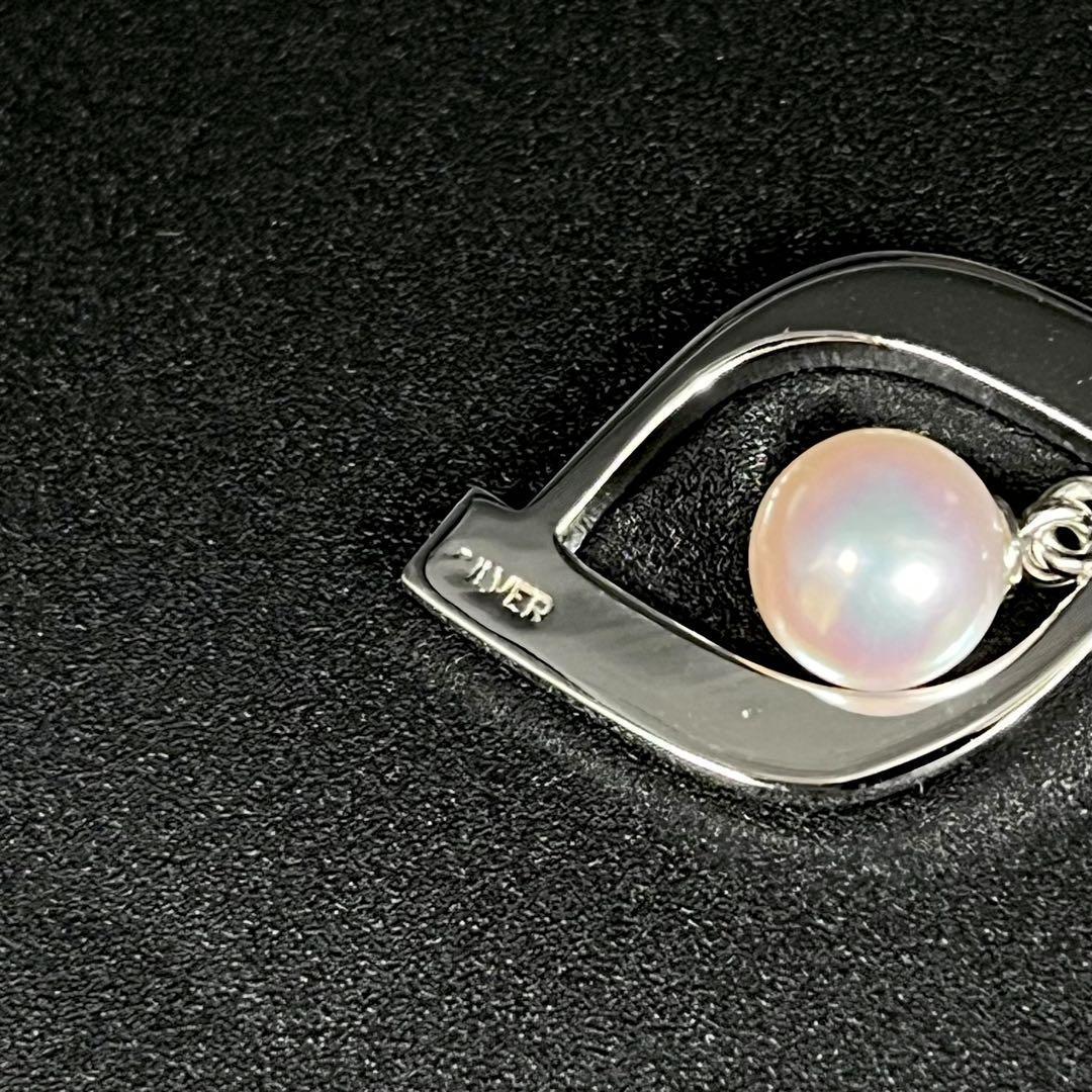 極美品✨ MIKIMOTO パール 6.9mm ネックレス　本真珠　シルバー