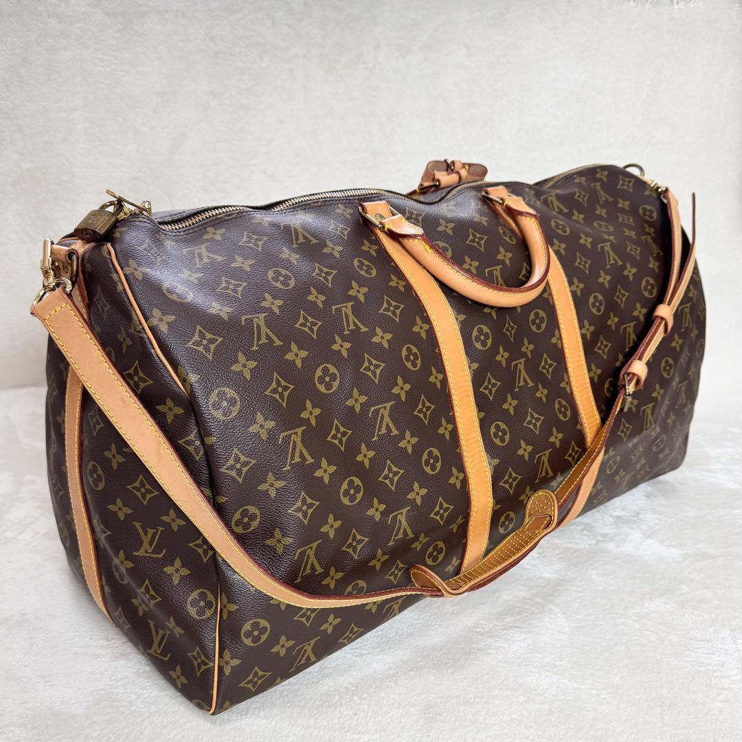 【美品】　Louis Vuitton ヴィトン キーポル60 バンドリエール 楽天市場】【飯能本店】 ルイ・ヴィトン キーポル60 バンドリエール