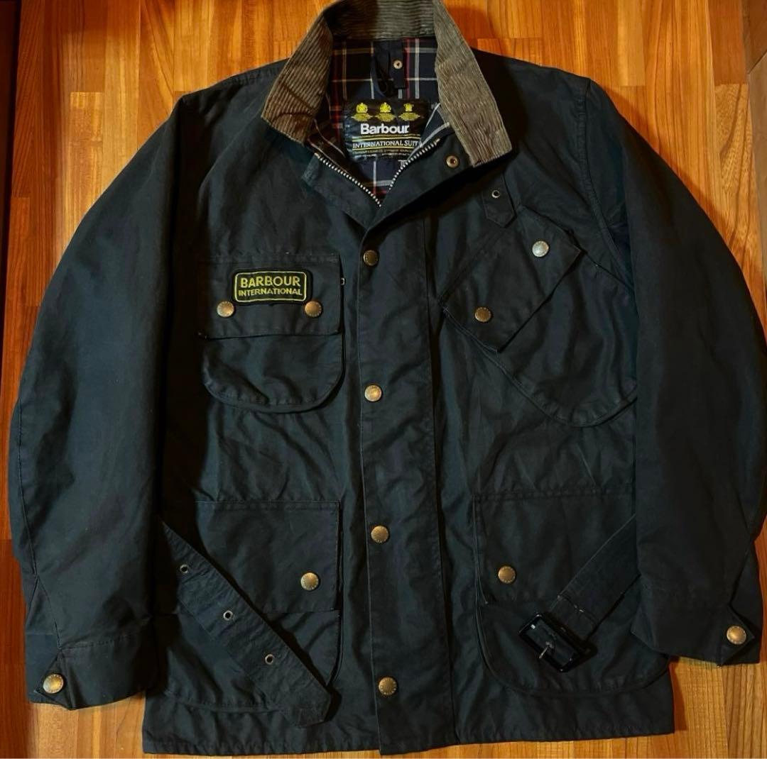 英国製 90s Barbour バブアー international 36 38 - メルカリ