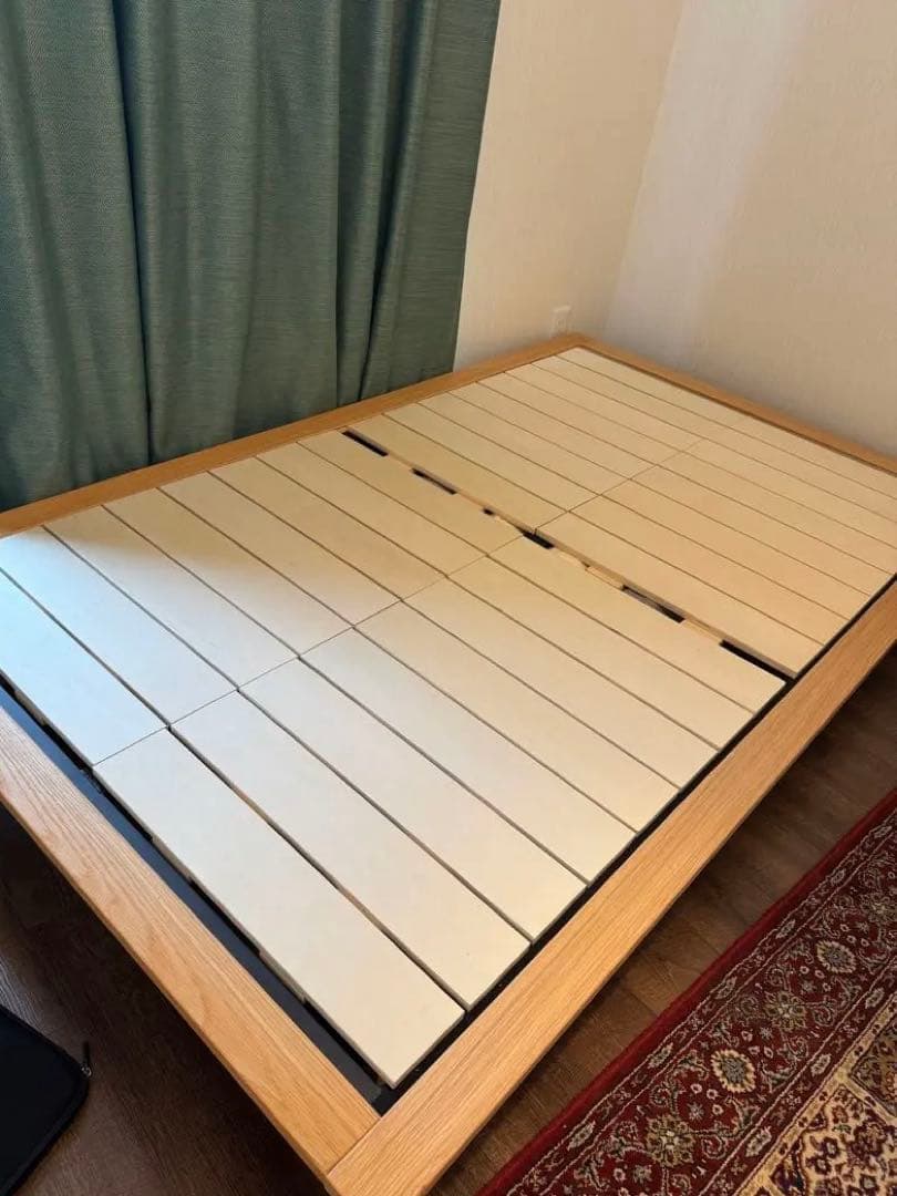 ナタデココ様用セミダブルベッドフレーム ナチュラルウッド ビレ ラタンベッド すのこベッド セミダブル ベッド単品のみ 木製